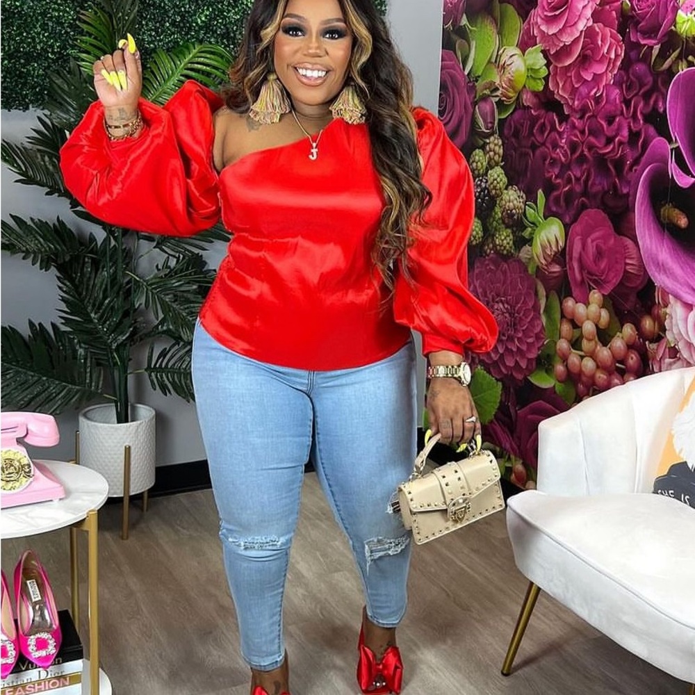 Red Radiant Blouse